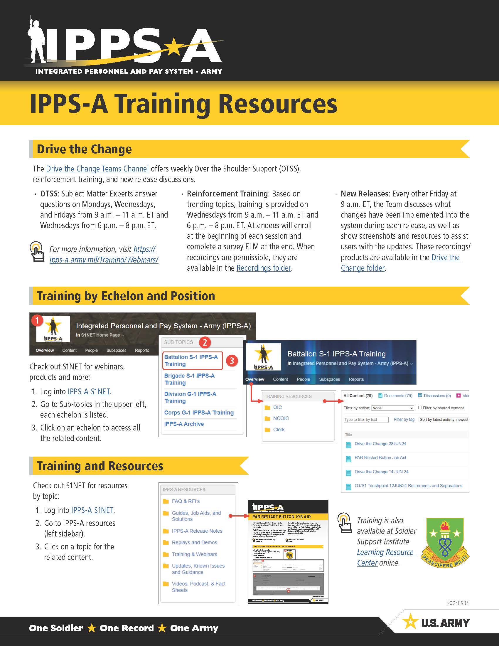 Link to Training Resource Poster